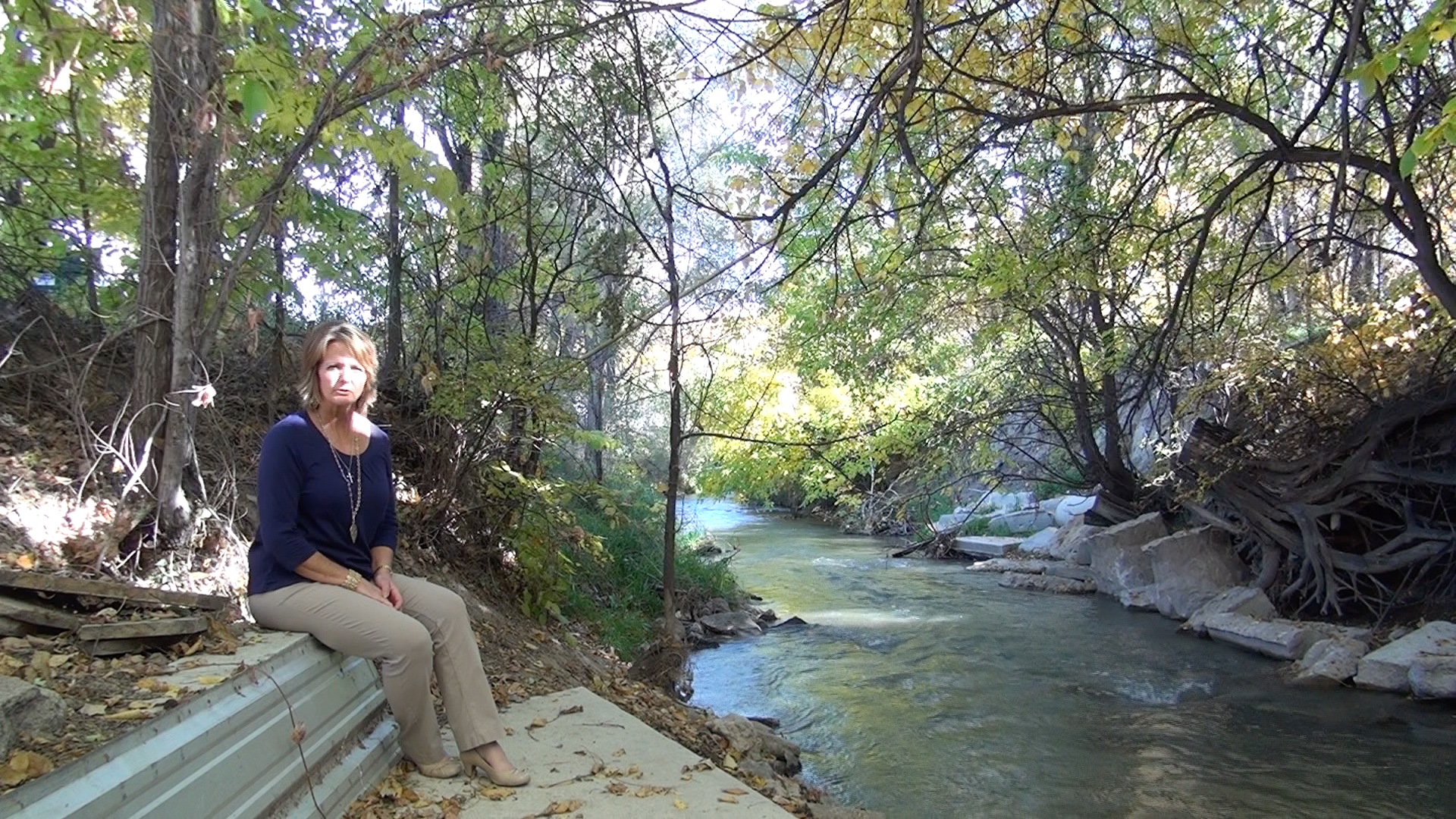 Ogallala - Deb Daniel at Republican River in Wray